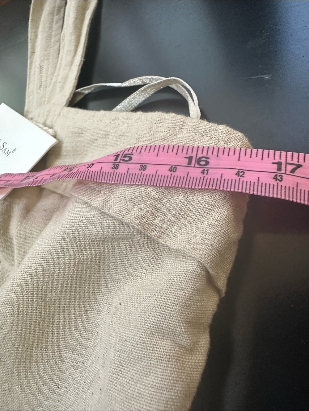 NWT Sim & Sam Lightweight White Linen blend Jumpsuit with adjustable Straps XL - Picture 12 of 16